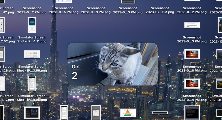 A calendar widget with icons around it