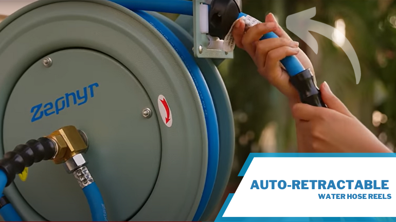 Zephyr Auto-Retractable Water Hose Reels: An End To Coiling Back Hassle, by Zephyrwatering