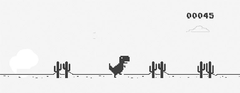 Chrome Dino Game on Blink using PyAutoGUI and OpenCV, by Anjali Agarwal