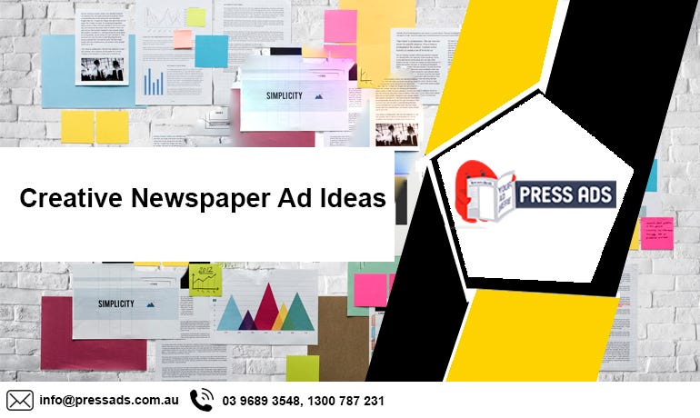 creative newspaper ad design