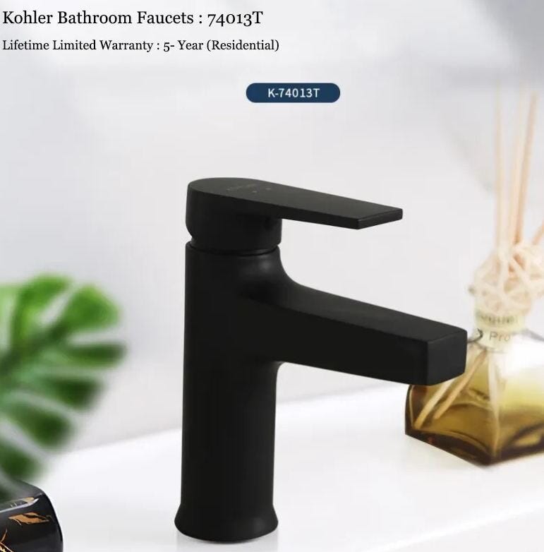 Elevate Your Bathroom with Kohler Black Bathroom Faucets by Zfaucets