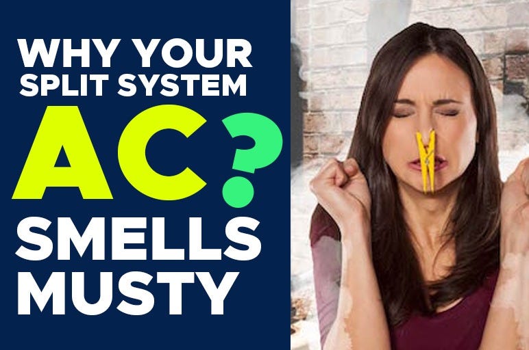 Mystery Solved! Why Your Split AC Suddenly Smells Musty (And How to Fix It) by Luxury Living