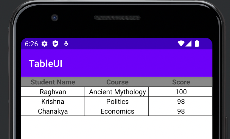 The Quickest way to render a Table from a CSV file in Android | by ...