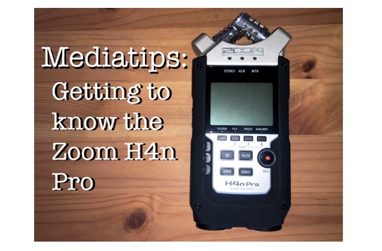 Media Tips: Getting to know the Zoom H4n Pro | by Reynolds Sandbox | The  Reynolds Sandbox | Medium