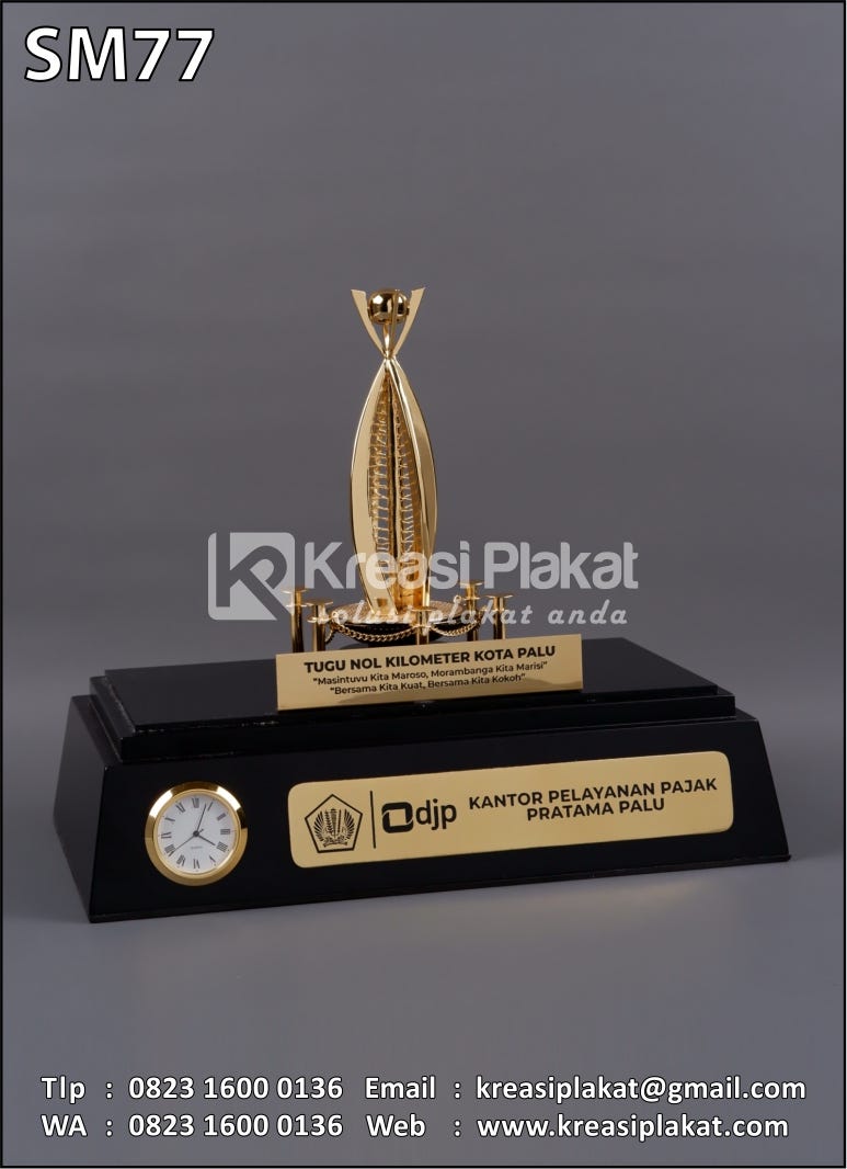 Souvenir Miniatur Tugu Nol Kilometer Kota Palu
