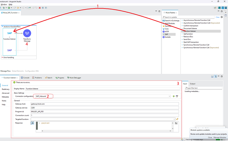 Mule 4 SAP Connector 5.9 Örnekleri
