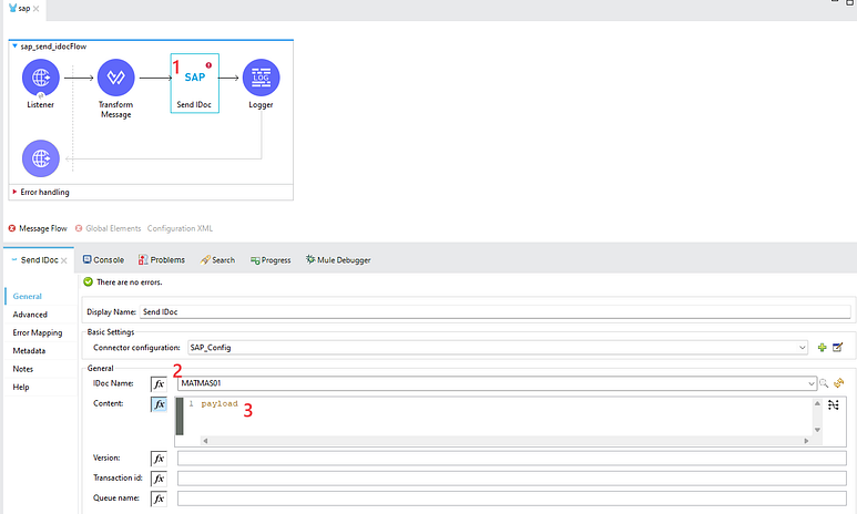 Mule 4 SAP Connector 5.9 Örnekleri