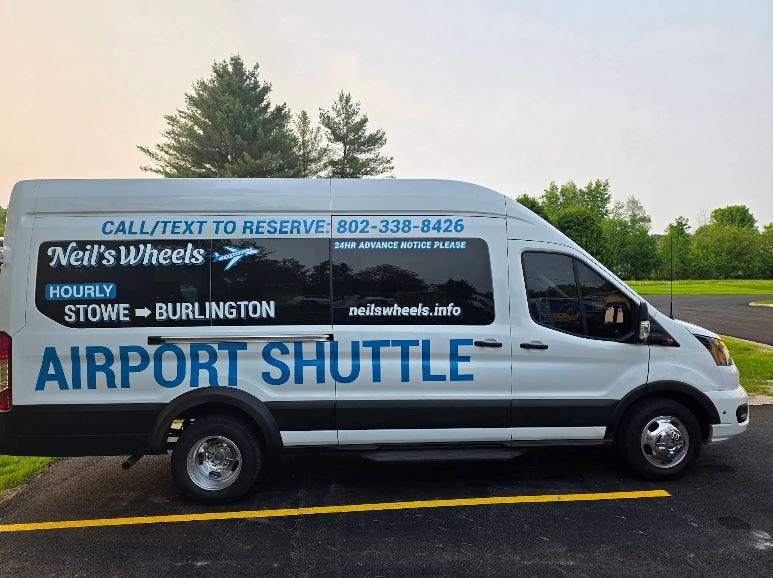 Advance Booking a Ride Burlington Airport to Stowe by Neil’s Wheels