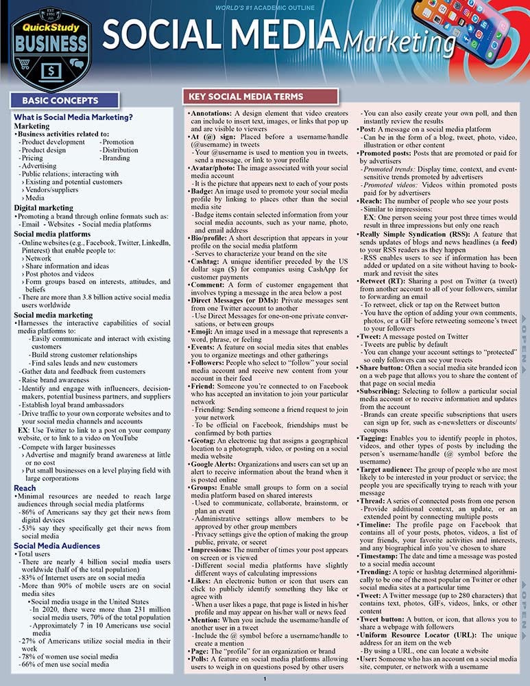 [DOWNLOAD]-Social Media Marketing: A Quickstudy Laminated Reference ...