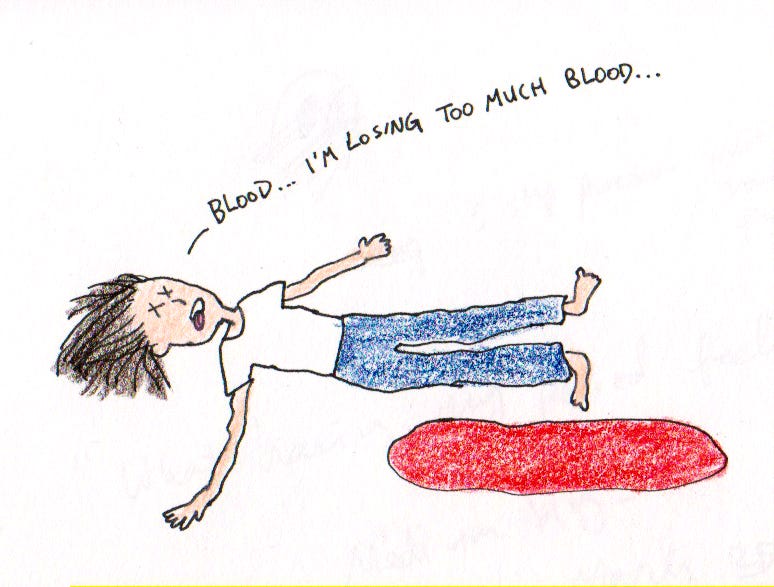 What having my period feels like. A friend once said “My life consists