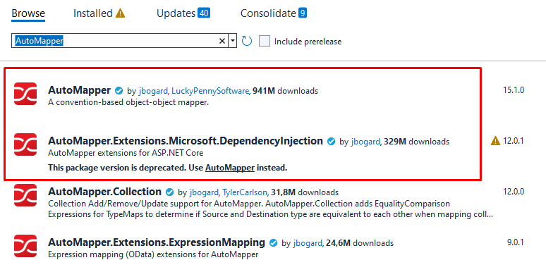 .Net AutoMapper İşlemleri