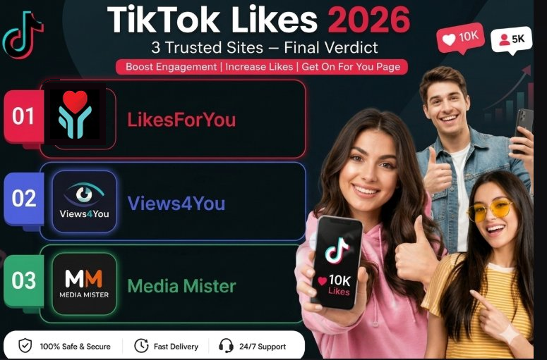 TikTok Likes 2026: 3 Trusted Sites (Final Verdict)