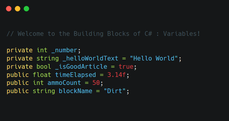 Unity Dev Toolkit: Variables. Hello World! Today, we’ll be talking ...