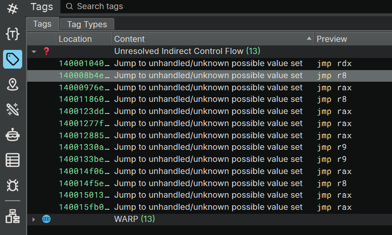 Interesting instructions in Rust binary: lock cmpxchg