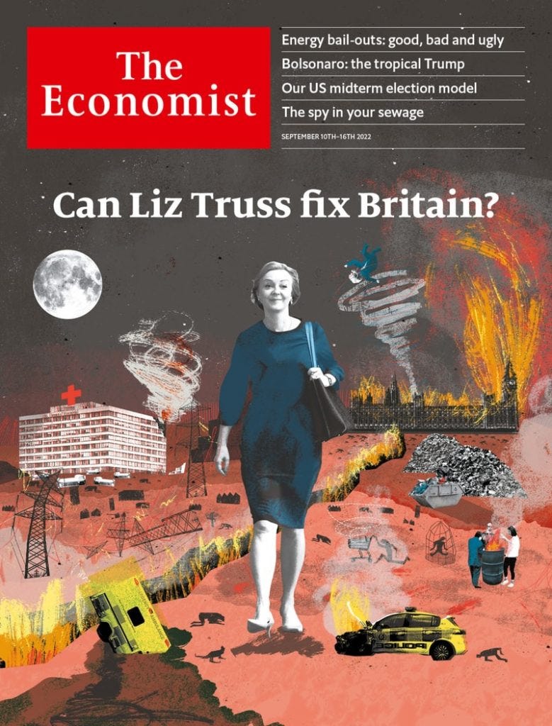 La inquietante portada de The Economist en Septiembre 2022 by Caramel