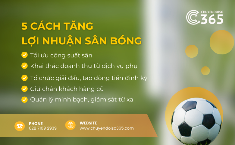 5 Bí Quyết Tăng Doanh Thu Khi Đầu Tư Sân Bóng