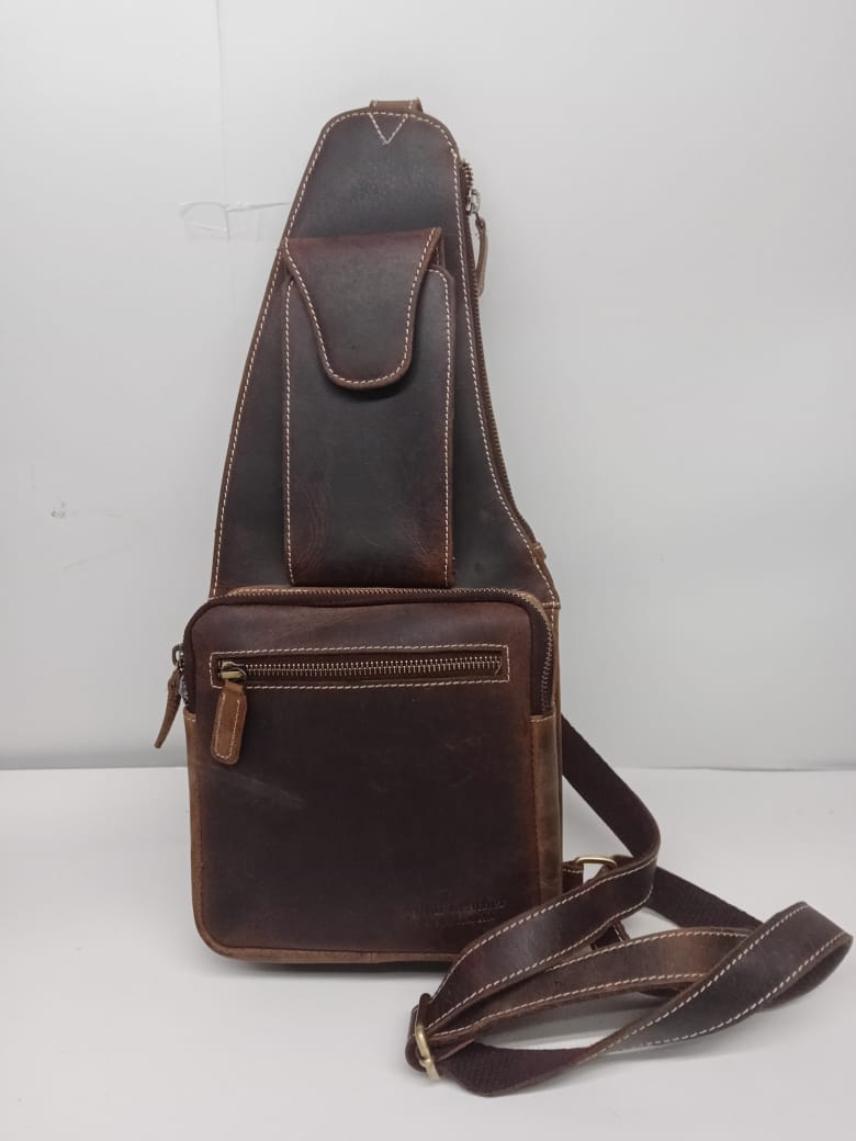 Chess Leather Bag - Brown/Honey main image 1