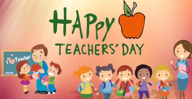 World Teachers' Day. Teachers are the beacon in the dark and… | by  Rotaracteng | Medium