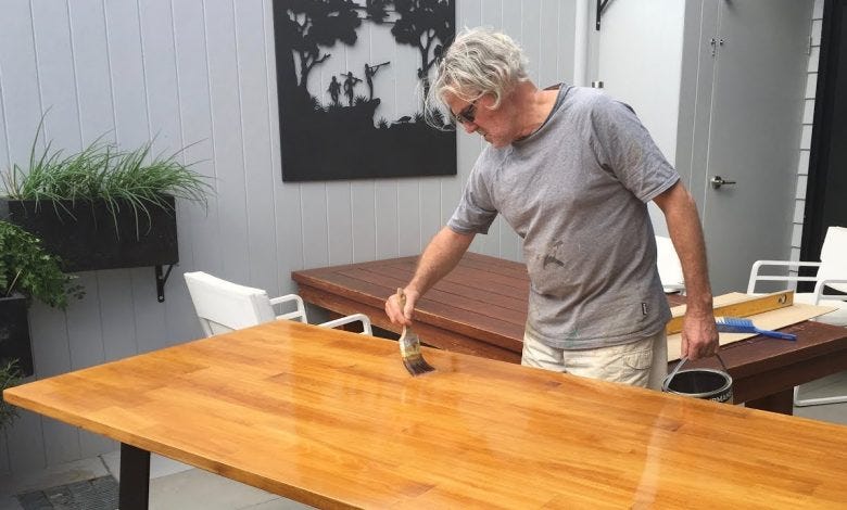 Bunnings 2024 wooden table