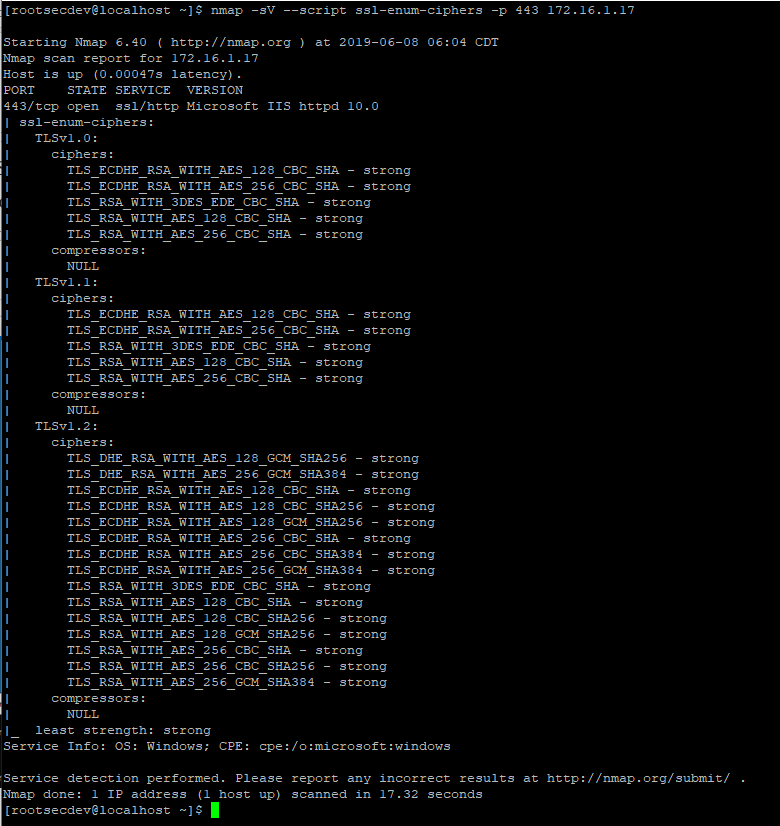 Configuring secure cipher suites in Windows Server 2019 IIS by