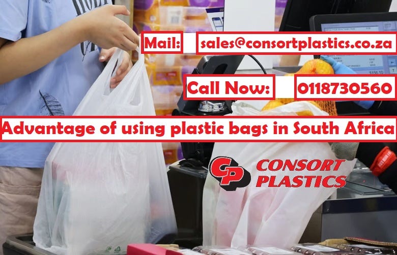 Some advantages of plastic bags include that they are lightweight by