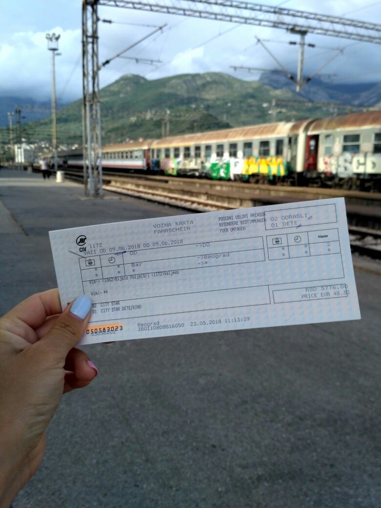 Про поезд Белград — Бар и железнодорожный вокзал, которого больше нет ...