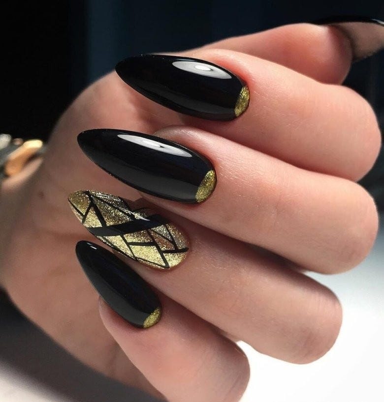 Black and Gold Nails: Elevating Elegance in 2023!, by Nailkicks