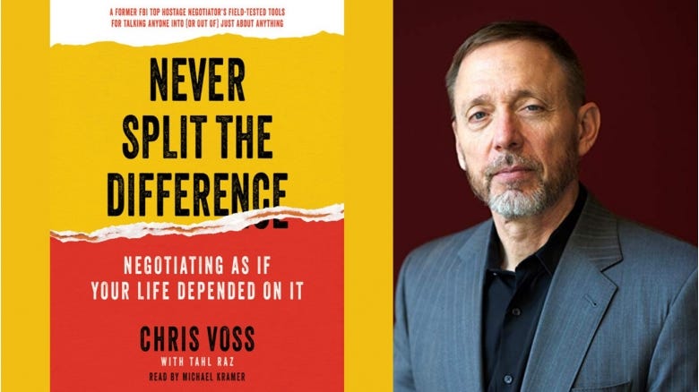 Negotiate like Chris Voss. Never Split The Difference, by Havard Mela
