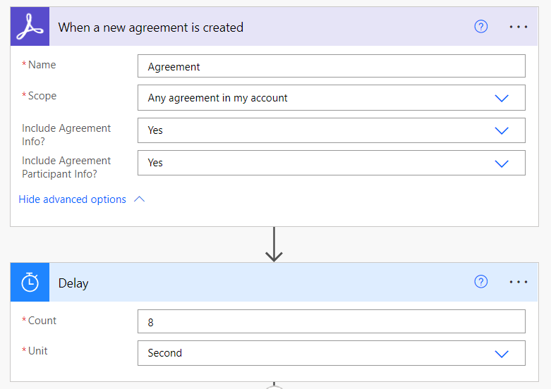 Use Power automate to fetch the signing URL of the agreement sent via