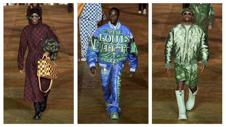REVIEW: Louis Vuitton SS24. Pharrell Williams shines with his debut…, by  Keyonna Butler, The Baldwin