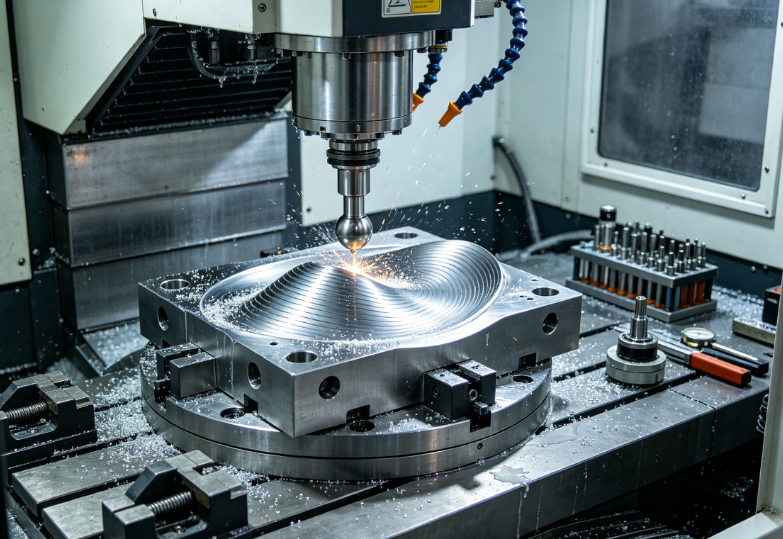 Single-Clamp 5-Axis Machining for Complex Mold Surfaces — Zorapid
