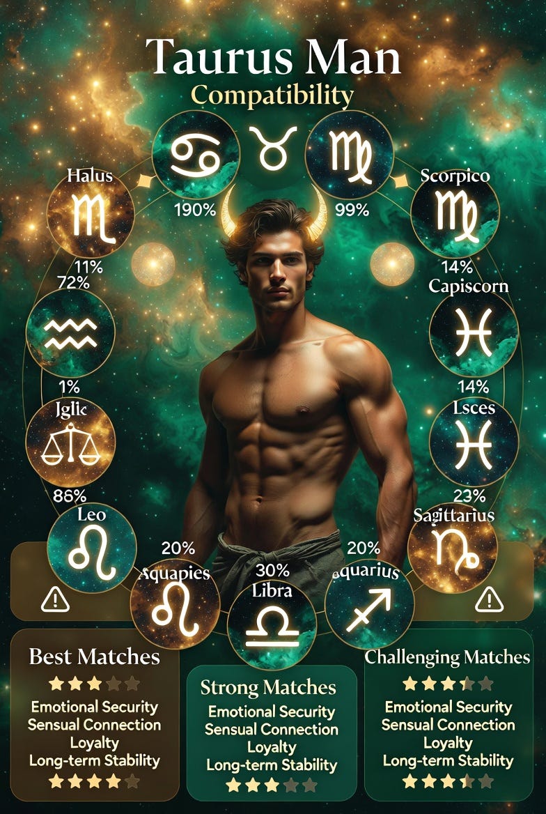 Taurus Man Compatibility