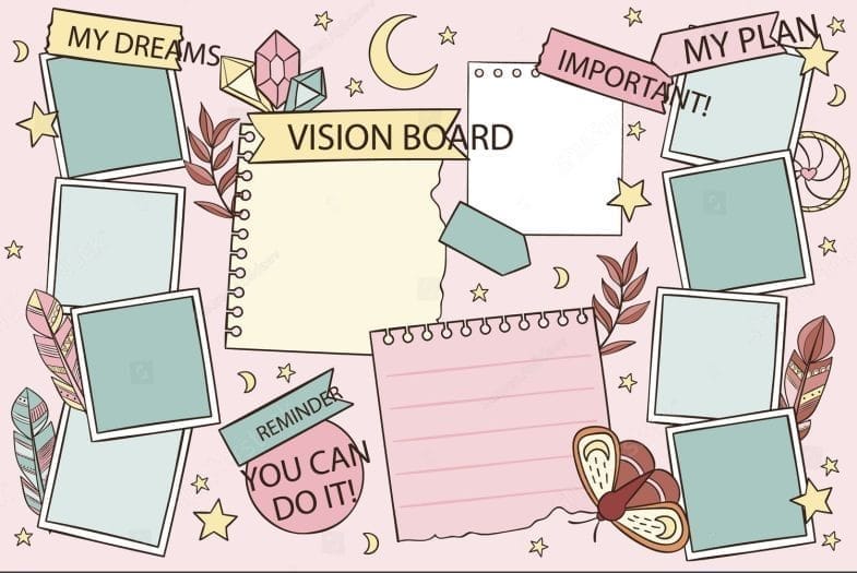 Vision Board Clipart 2024