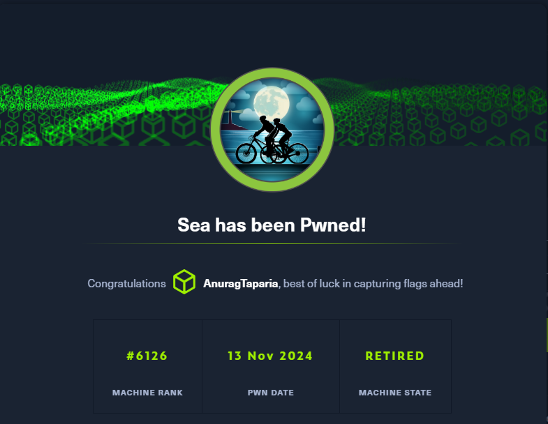 HTB | Sea — CVE-2023–41425. This is a Linux box. You can