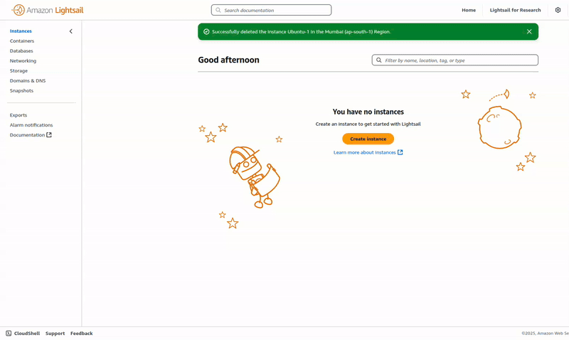 Exploring Features in AWS LightSail
