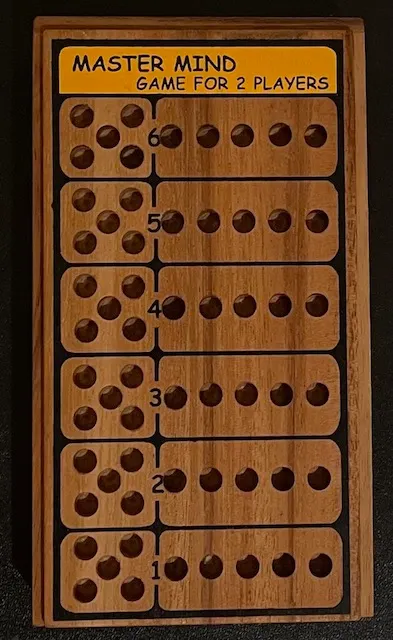 The Mastermind board I was gifted