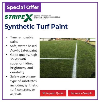 Line Paint logo remover artificial grass synthetic turf athletic field