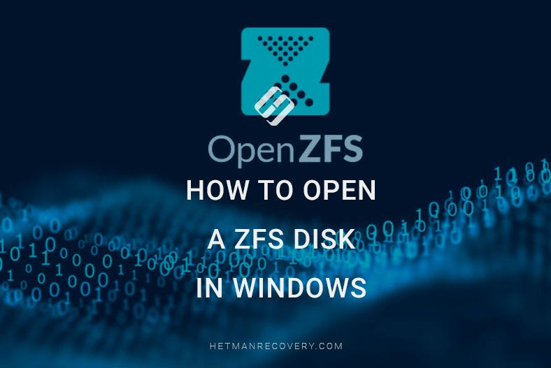 How to Open a ZFS Disk in Windows by Hetman Software Hetman