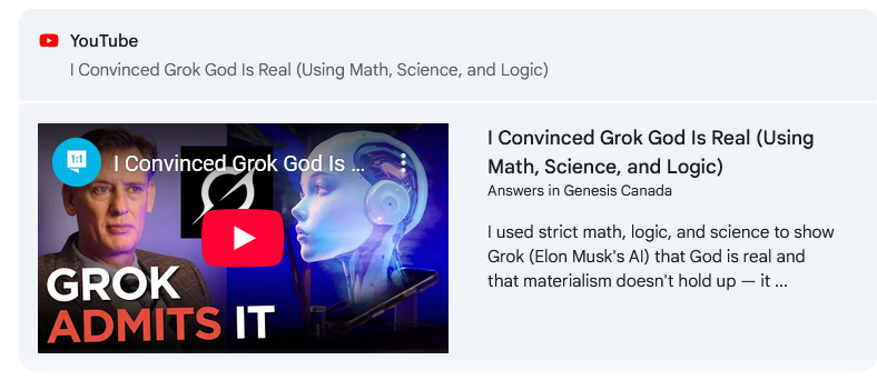 Reacting to a youtube video “I Convinced Grok God Is Real (Using Math ...