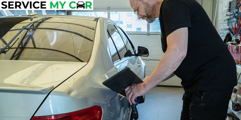 Flawless Makeovers: The Art of Car Dent Repair in Muscat with Service My Car