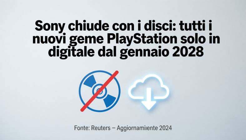 Giochi PlayStation 2028 addio ai dischi fisici