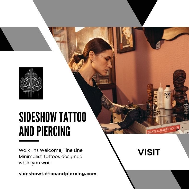 Piercing Places Near Me — — San Diego, CA by Sideshow Tattoo and