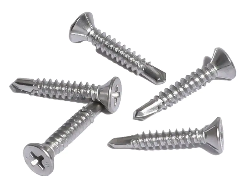 Phillips csk head self drilling screw with nibs zinc plated lizhan
