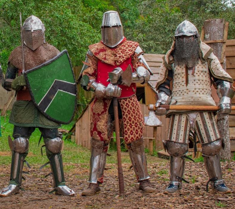 Como era a armadura de um cavaleiro medieval?