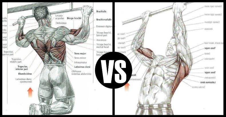 Chin-Ups Vs Pull-Ups: How They're Different And What You Should Do