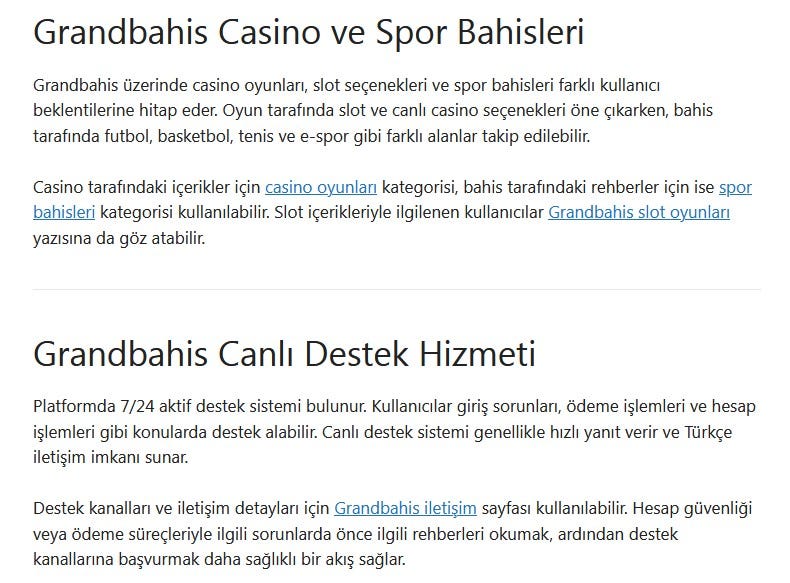 Grandbahis Giriş