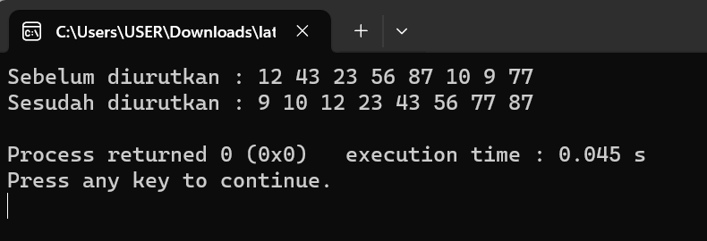 Mengurutkan data dengan array - Adhitya Wisnu Priambadha - Medium