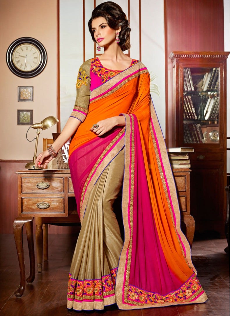 Pick a saree that complements your body type., by Mehta Saree Centre
