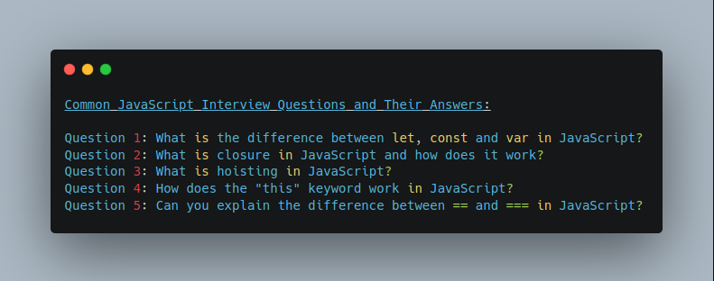 Part 1: Top(1-5) Common JavaScript Questions | by Monu Kumar Modi | The ...