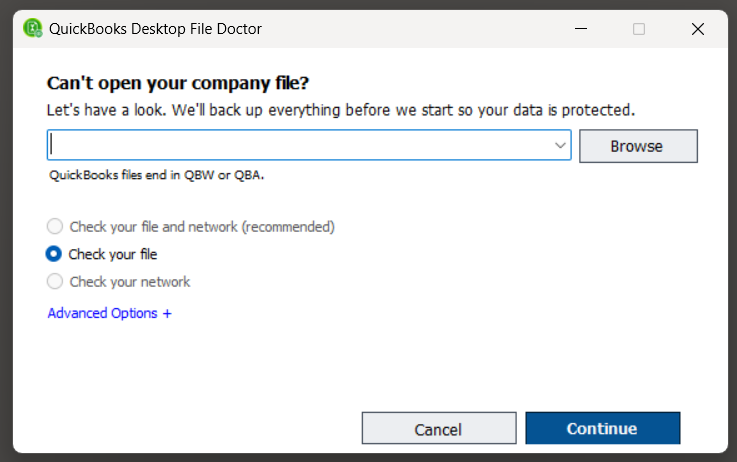 download QuickBooks File Doctor